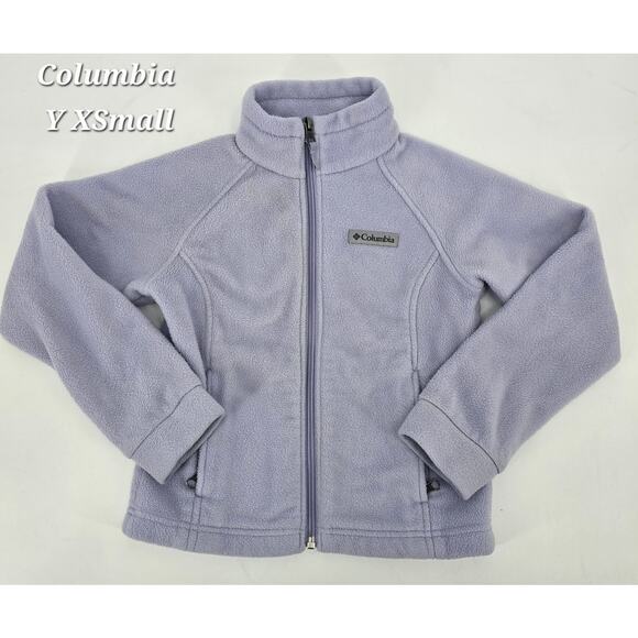 Columbia Other - Columbia Girls XS (6/6X) Lavender Full Zip Fleece Jacket